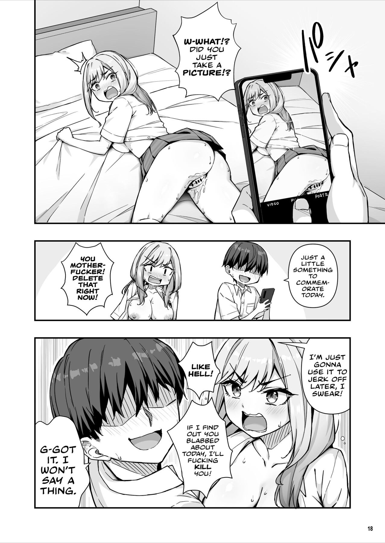 Hentai Manga Comic-The Delinquent Gyaru That I Fantasize About Found Out!-Read-19